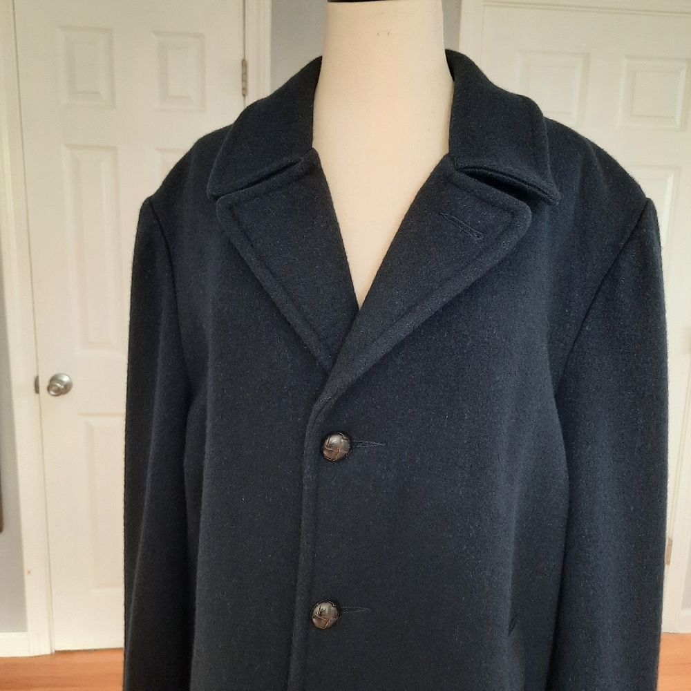 Oakton wool blend navy coat.